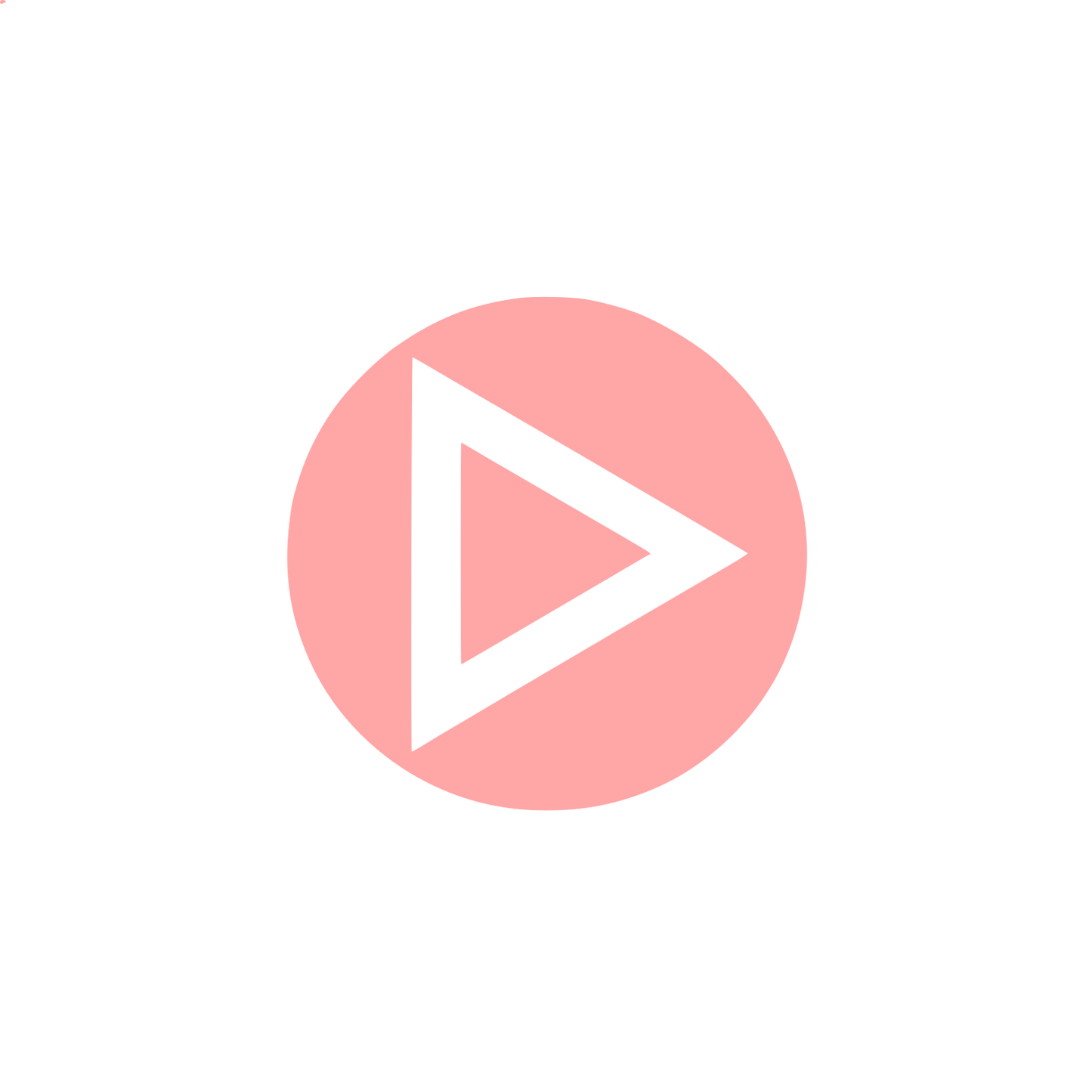 Play Button Logo #ffa6a6
