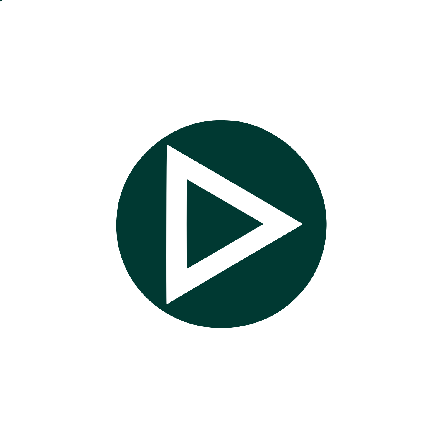 Play Button Logo #003932