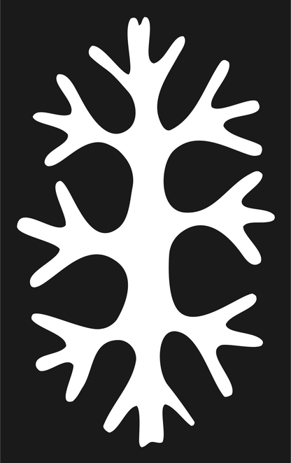Hand-Drawn Tree Silhouette Mark #1a1a1a/#ffffff