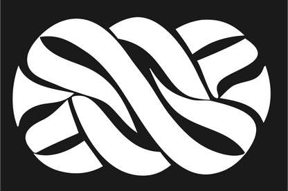 Braided Knot Twist Mark #1a1a1a/#ffffff