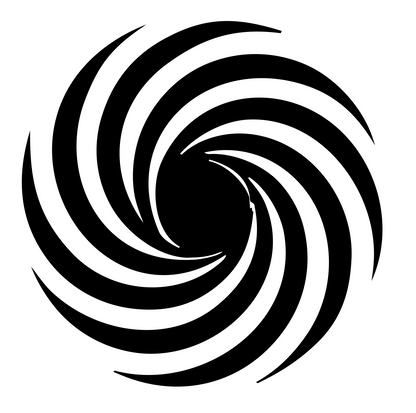 Spiral Galaxy Vortex Mark #ffffff/#000000