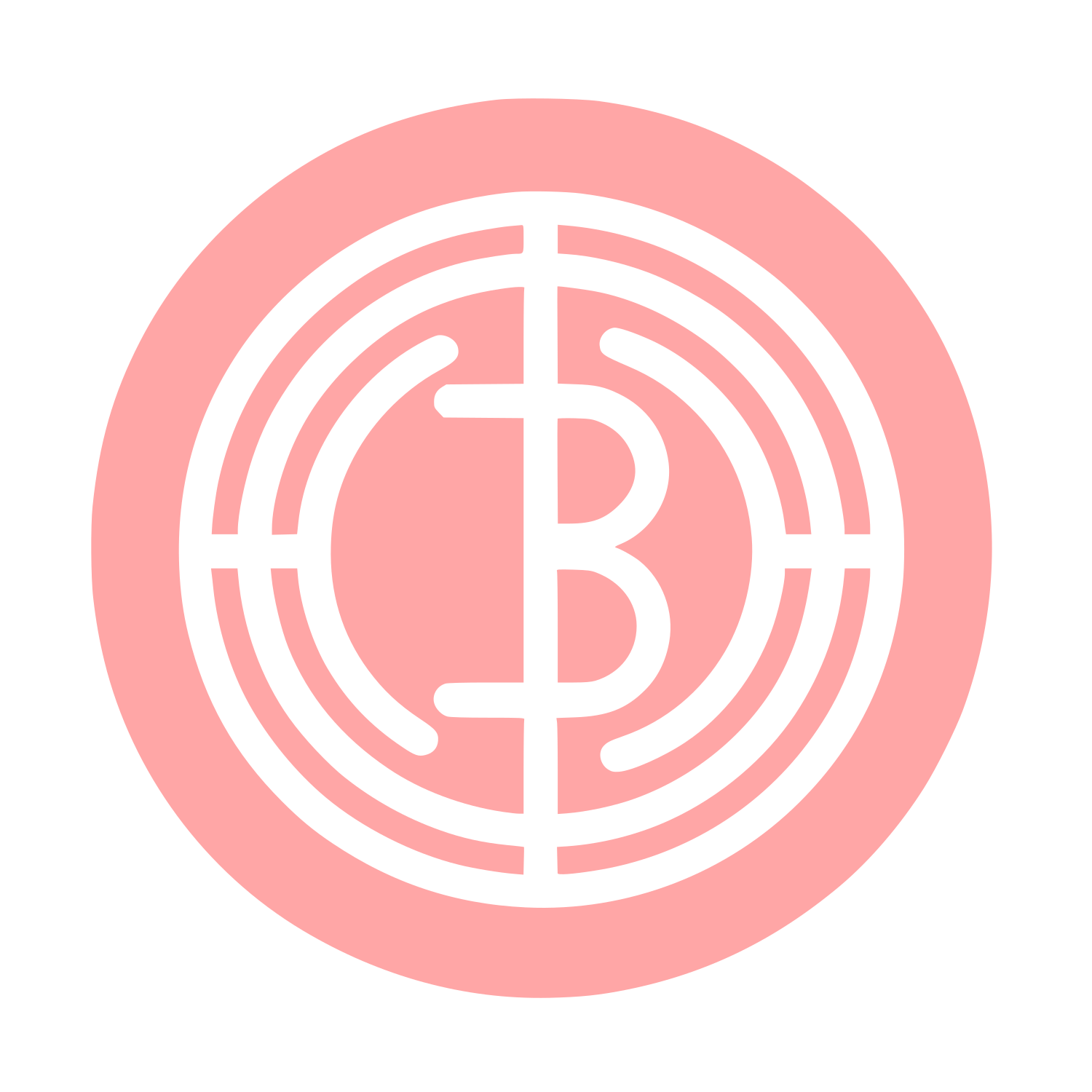 Bitcoin Coin Logo #ffa6a6
