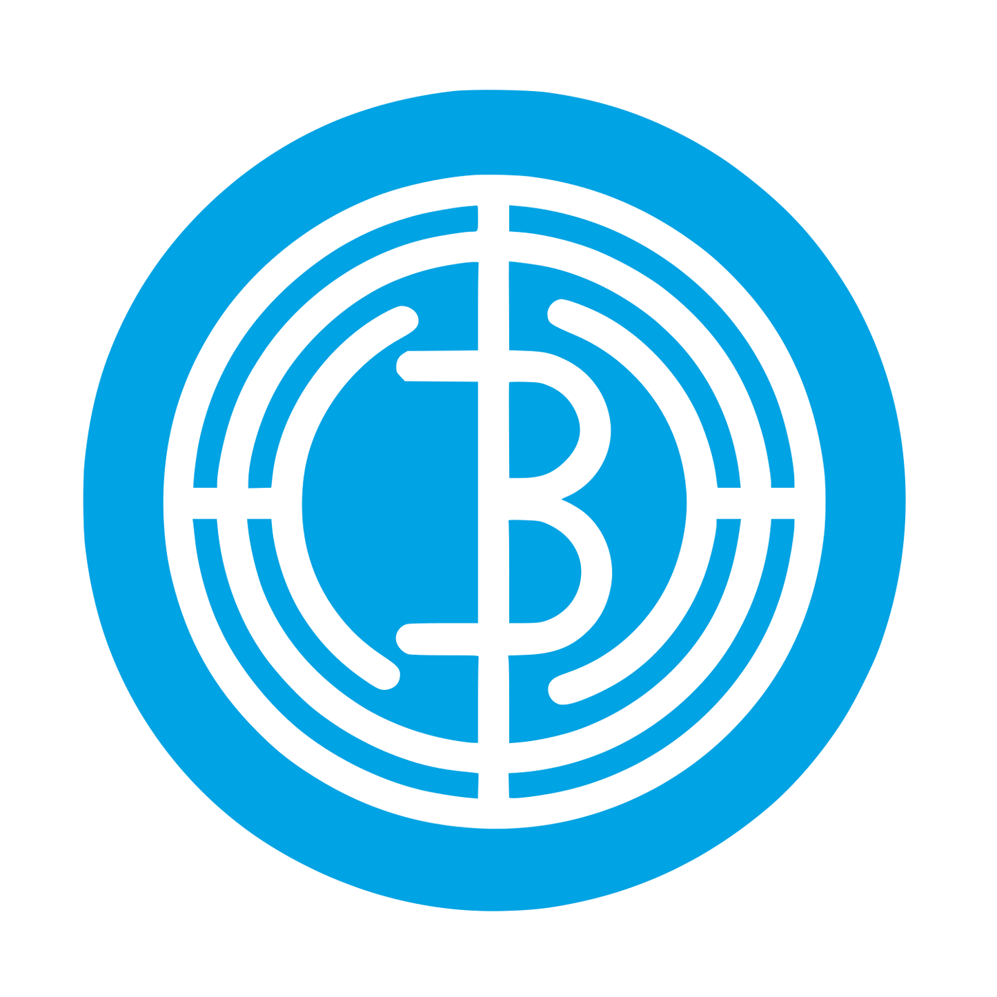 Bitcoin Coin Logo #00a3e4