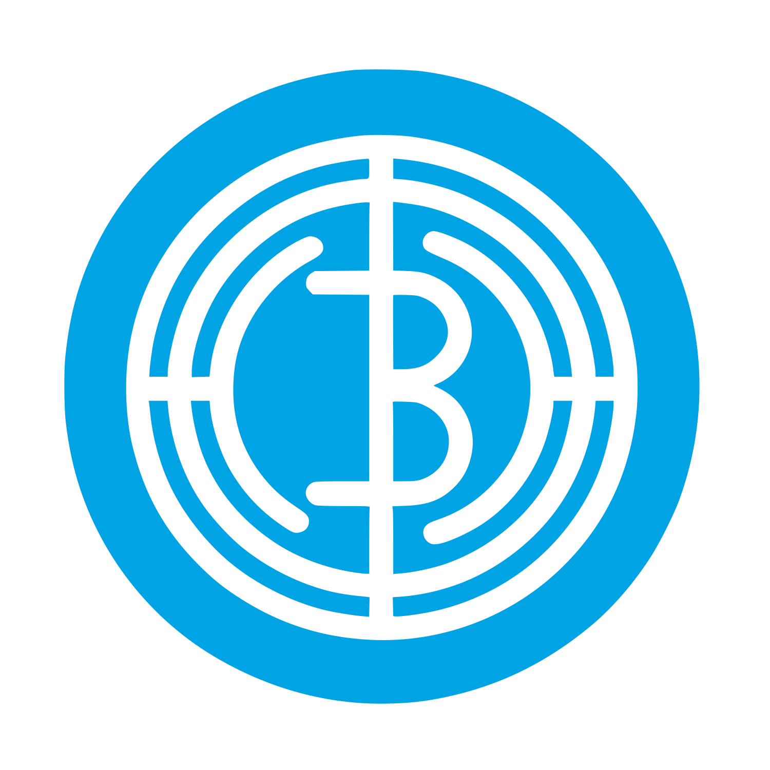 Bitcoin Coin Logo #00a3e4