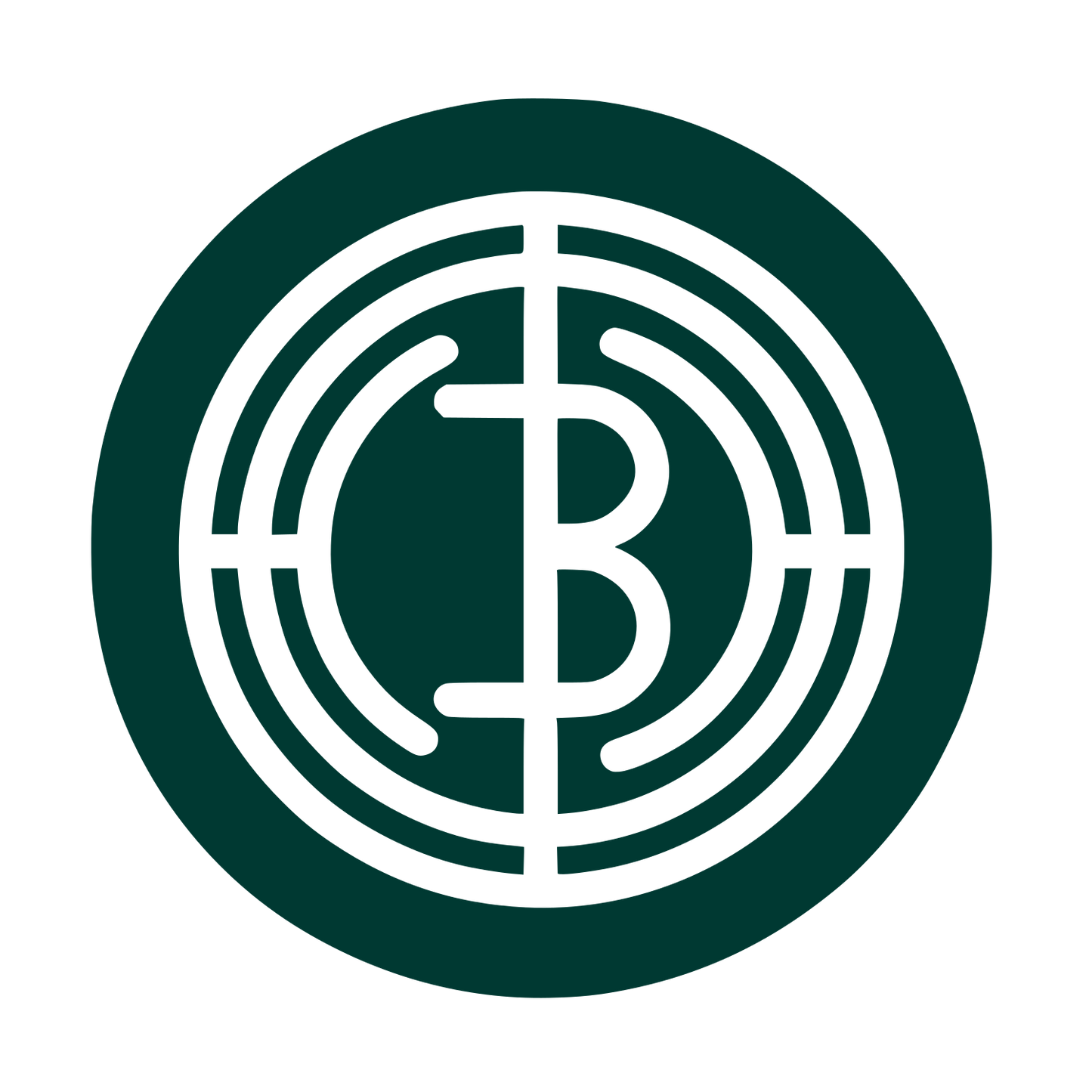 Bitcoin Coin Logo #003932