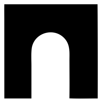 Negative Space Arch Gateway Mark #ffffff/#000000