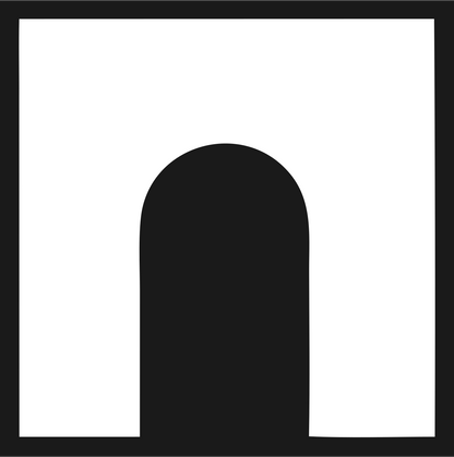 Negative Space Arch Gateway Mark #1a1a1a/#ffffff