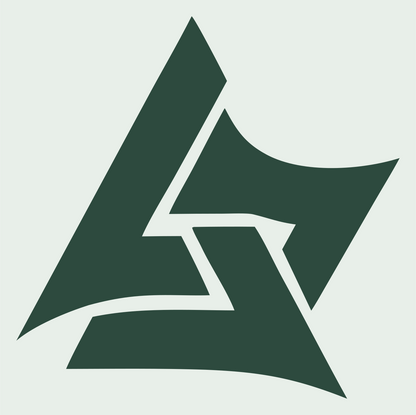 Bold Triangle Lightning Mark #e8efe9/#2d4a3e
