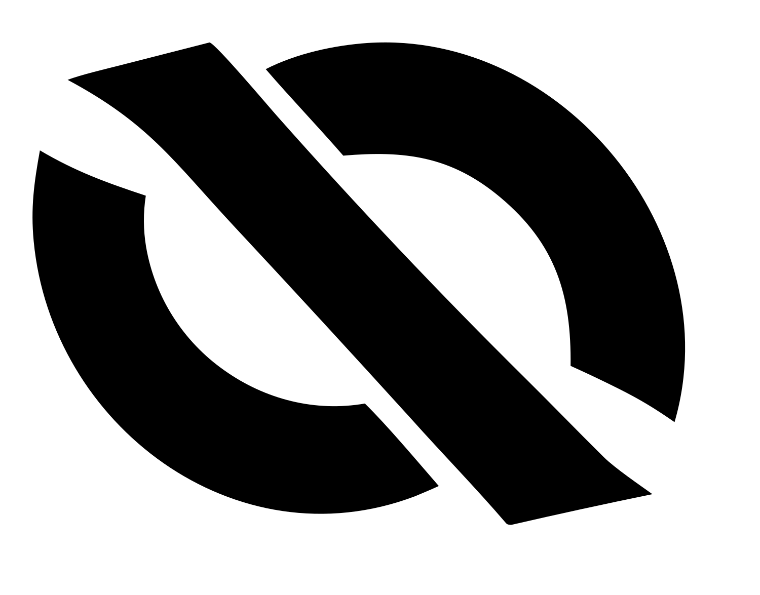 Diagonal Slash Circle Compass Mark #ffffff/#000000