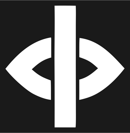 Vertical Bar Eye Compass Mark #1a1a1a/#ffffff