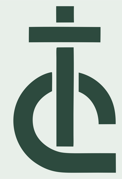 Heavy Cent Sign Compass Mark #e8efe9/#2d4a3e