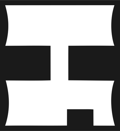 Bold Cross Beam Compass Mark #1a1a1a/#ffffff
