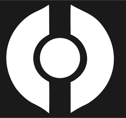 Blocky Orbit Pin Compass Mark #1a1a1a/#ffffff