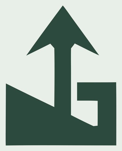 Chunky Arrow Terrain Mark #e8efe9/#2d4a3e