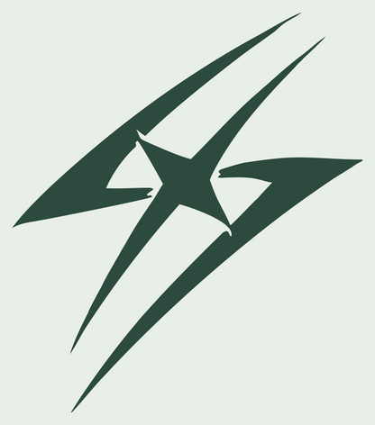 Sharp Star Compass Mark #e8efe9/#2d4a3e