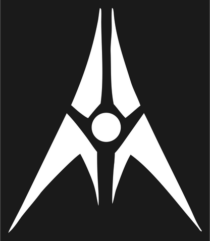 Sharp Spike Compass Mark #1a1a1a/#ffffff