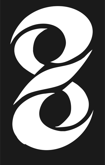 Tribal Infinity Spiral Emblem #1a1a1a/#ffffff