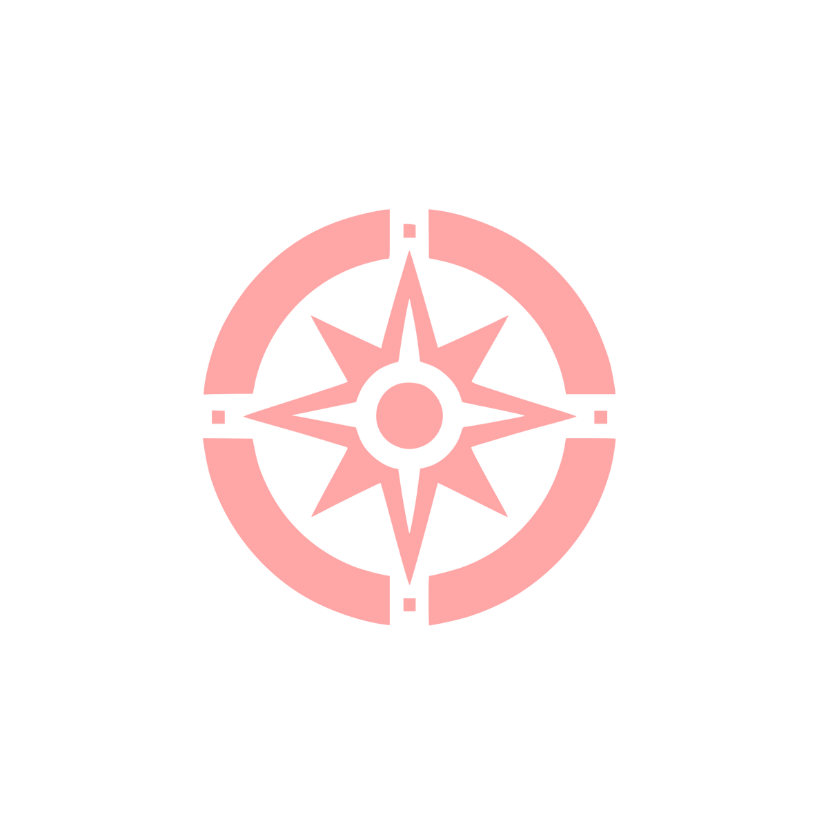 Compass Rose Logo #ffa6a6