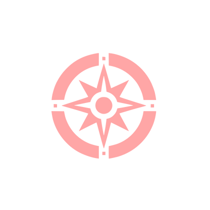 Compass Rose Logo #ffa6a6