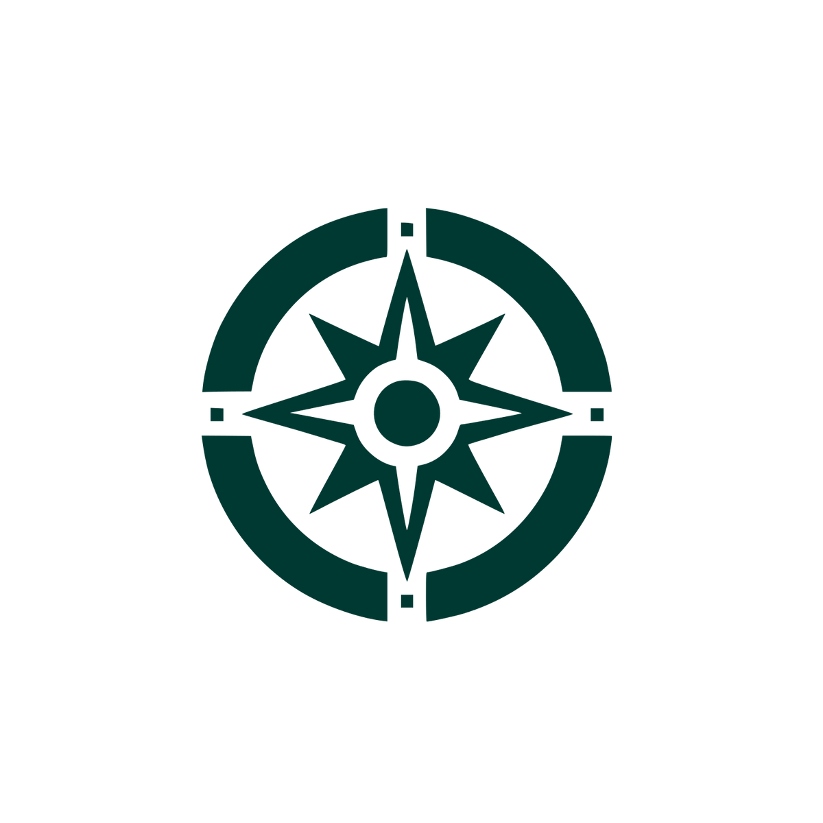 Compass Rose Logo #003932