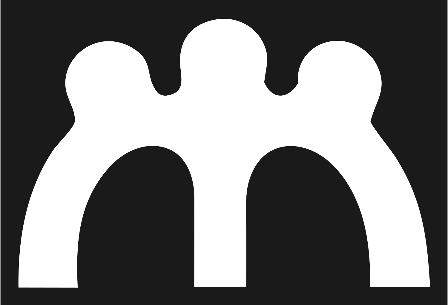 Triple Arch Horse Crown Mark #1a1a1a/#ffffff