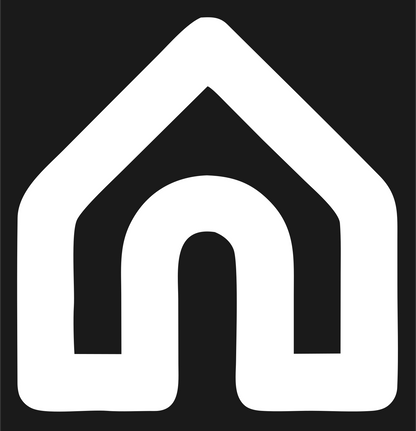 Monoline House Arch Icon #1a1a1a/#ffffff