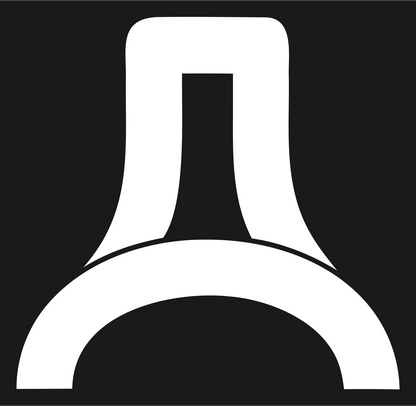 Bold Keyhole House Badge #1a1a1a/#ffffff