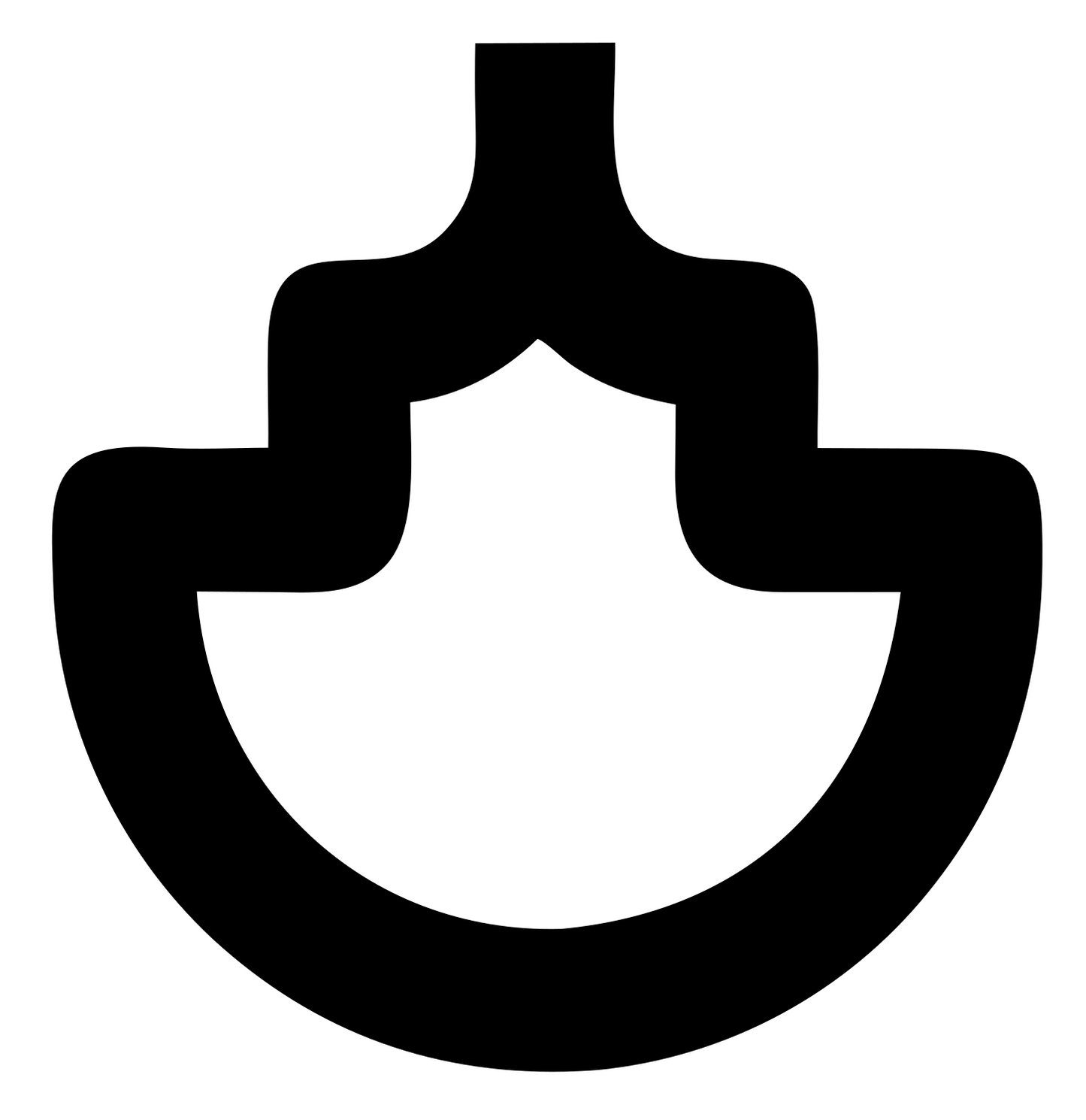 Monoline Anchor House Mark #ffffff/#000000