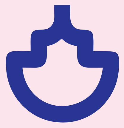 Monoline Anchor House Mark #fce4ec/#283593
