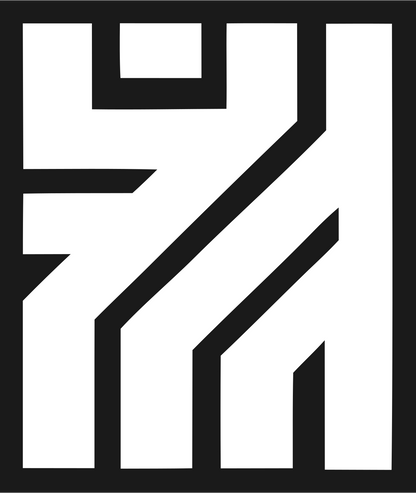 Blocky Gate House Mark #1a1a1a/#ffffff