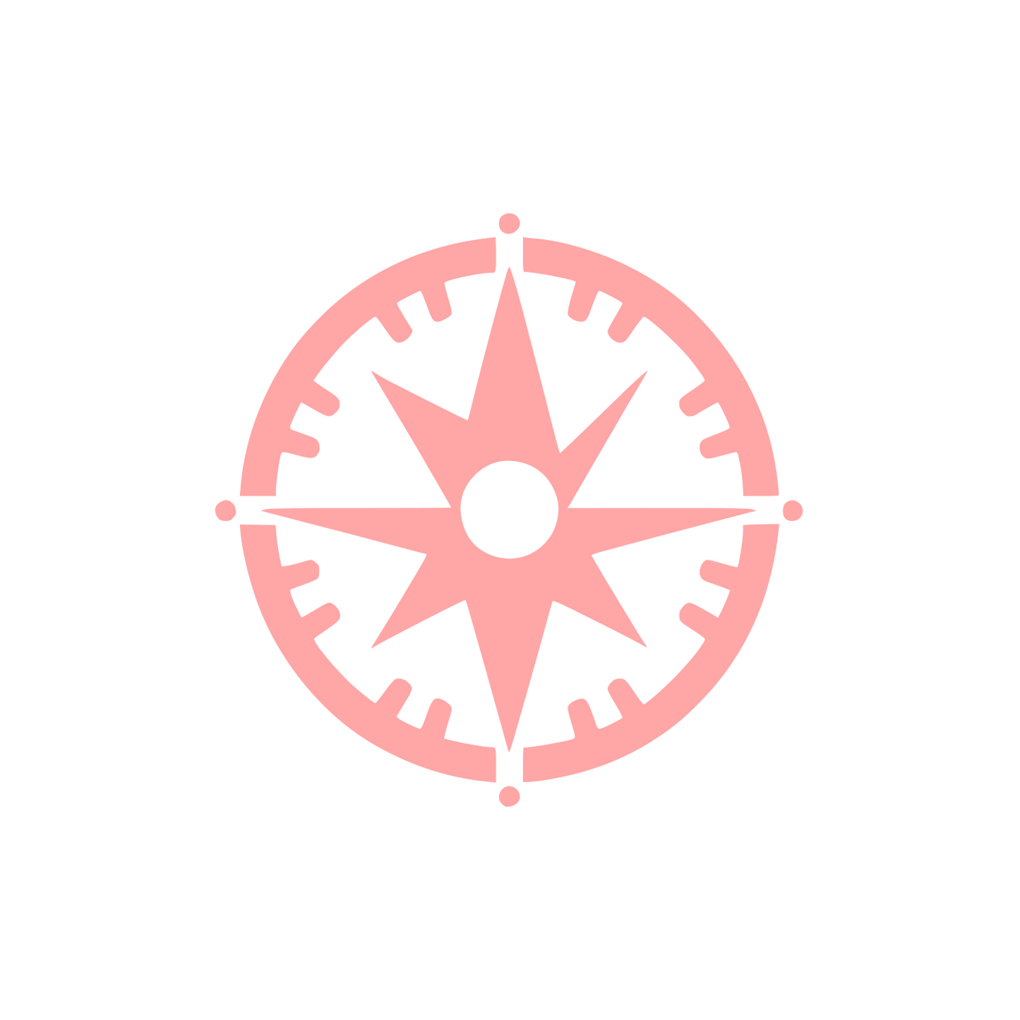 Compass Star Logo #ffa6a6