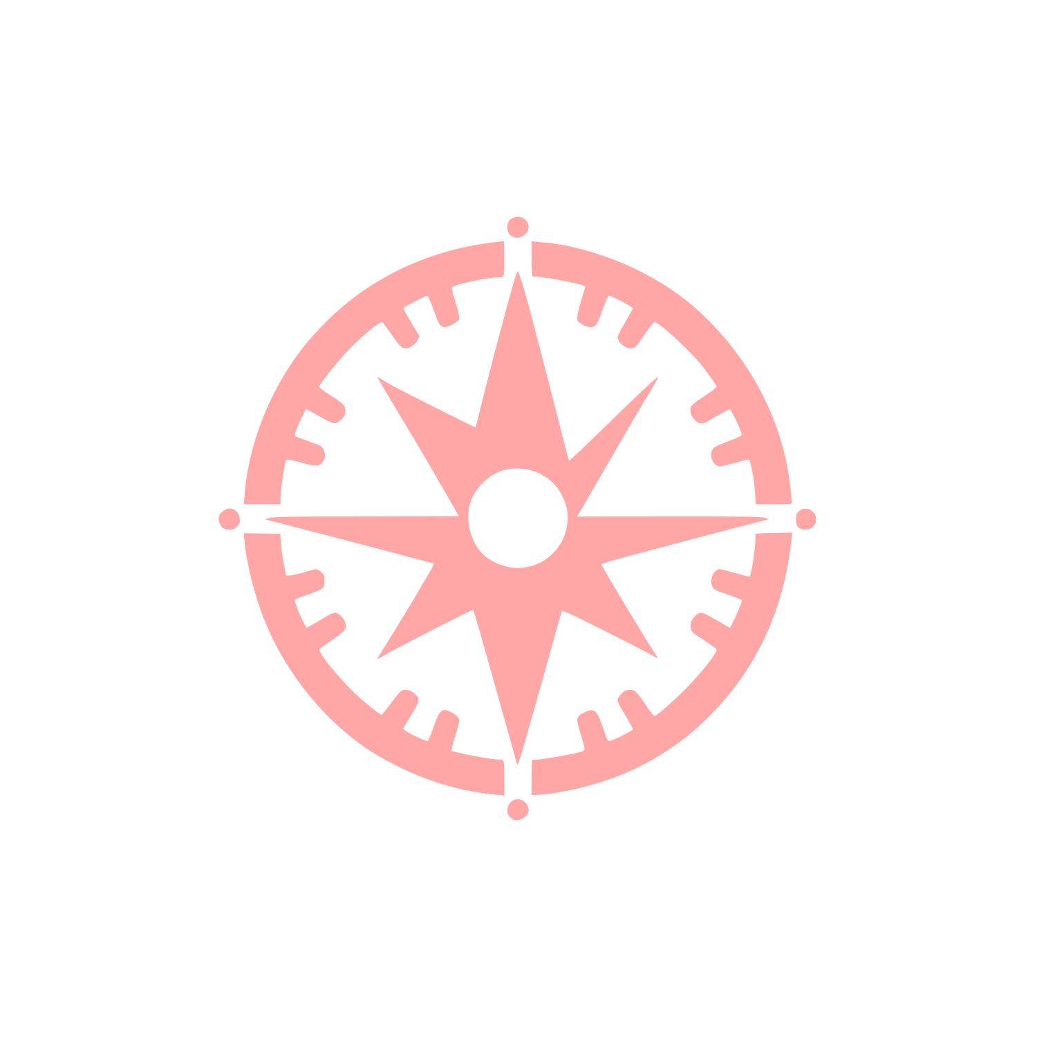 Compass Star Logo #ffa6a6