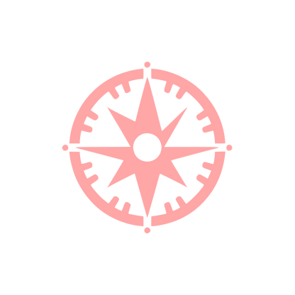 Compass Star Logo #ffa6a6