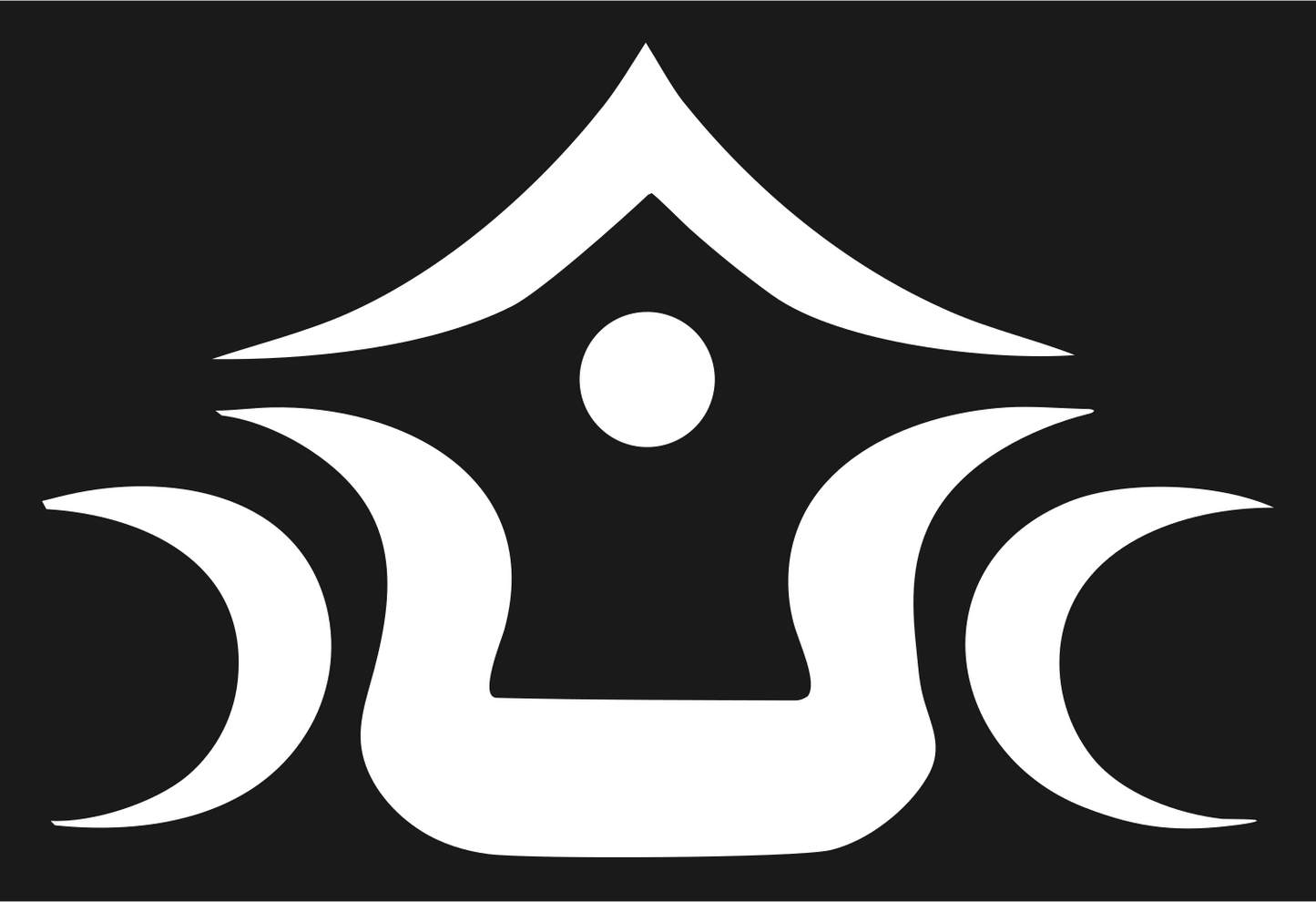Triple Moon House Emblem #1a1a1a/#ffffff