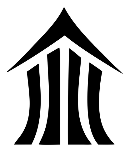 Bold Columns House Mark #ffffff/#000000