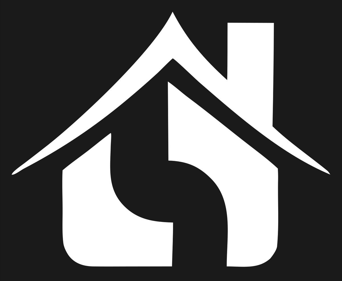 Bold House Chimney Icon #1a1a1a/#ffffff