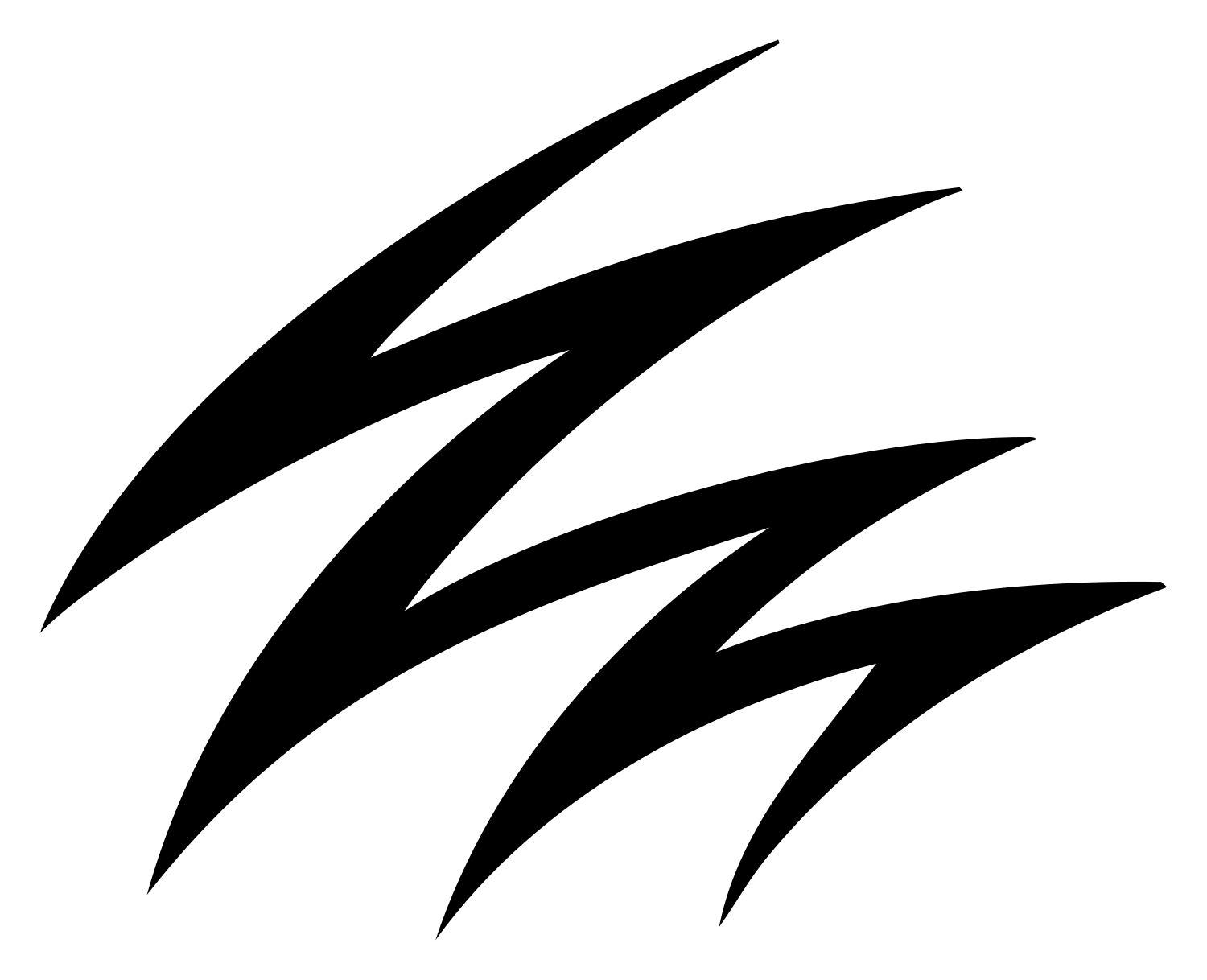 Claw Scratch Mark #ffffff/#000000