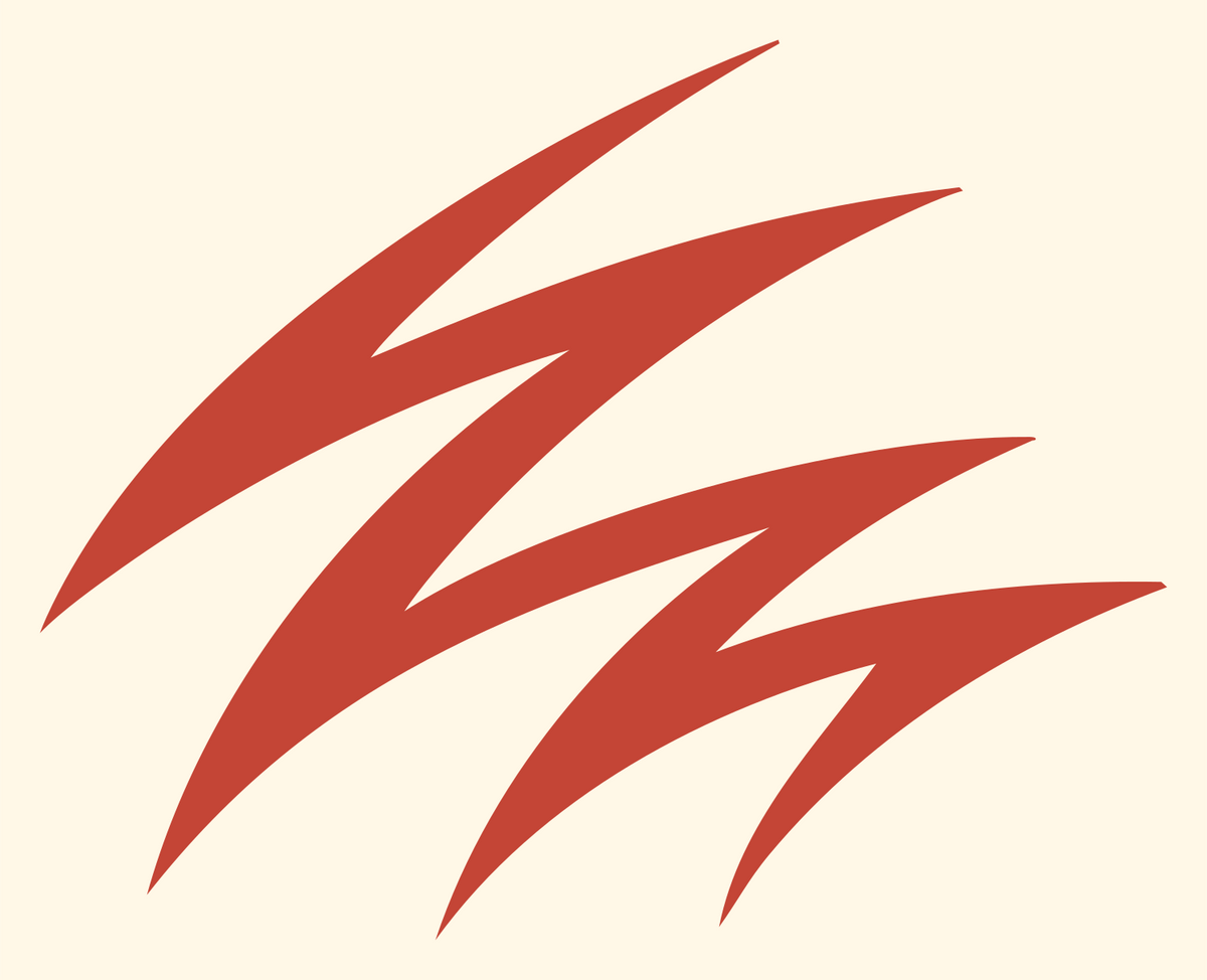 Claw Scratch Mark #fff8e7/#c44536