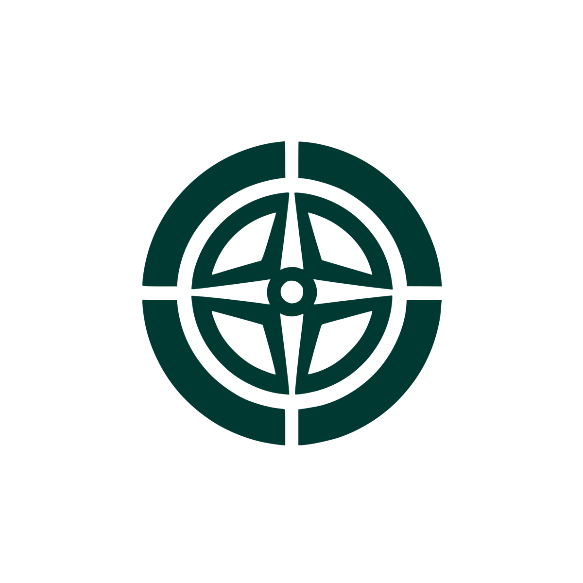 Circular Target Logo #003932