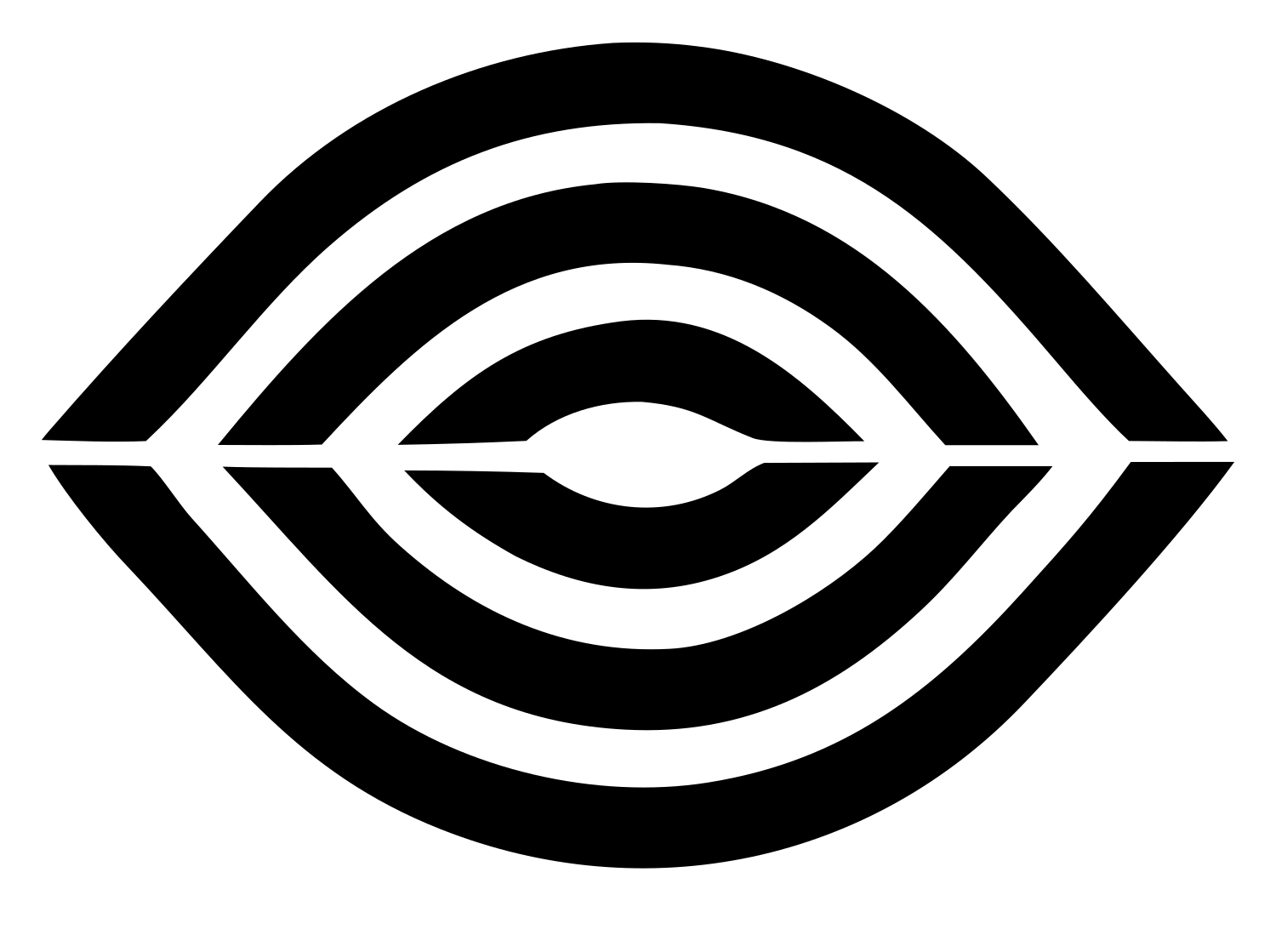 Bold Geometric Eye Logo #ffffff/#000000