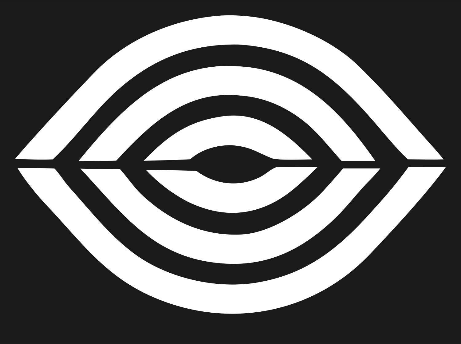 Bold Geometric Eye Logo #1a1a1a/#ffffff