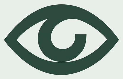 Bold Eye Iris Icon #e8efe9/#2d4a3e