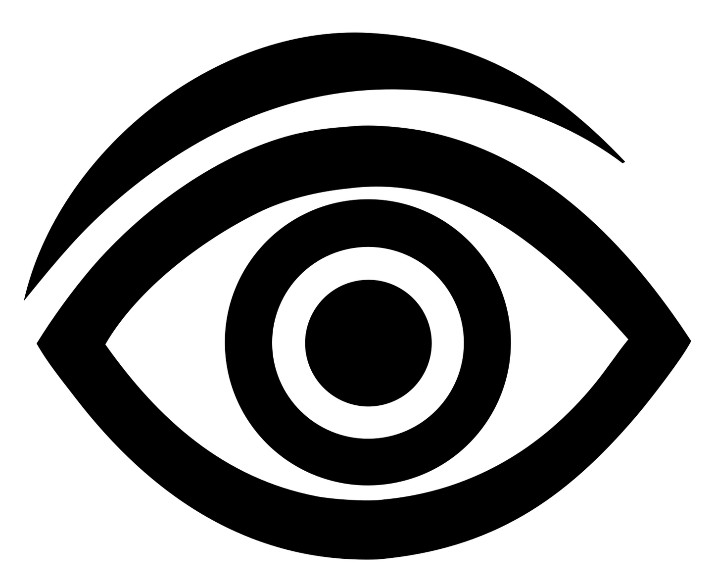 Bold Eye Pupil Mark #ffffff/#000000