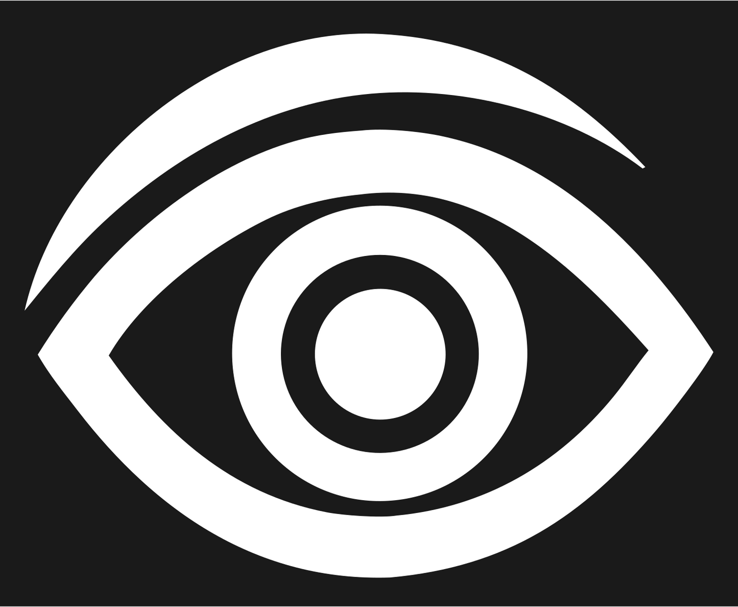 Bold Eye Pupil Mark #1a1a1a/#ffffff