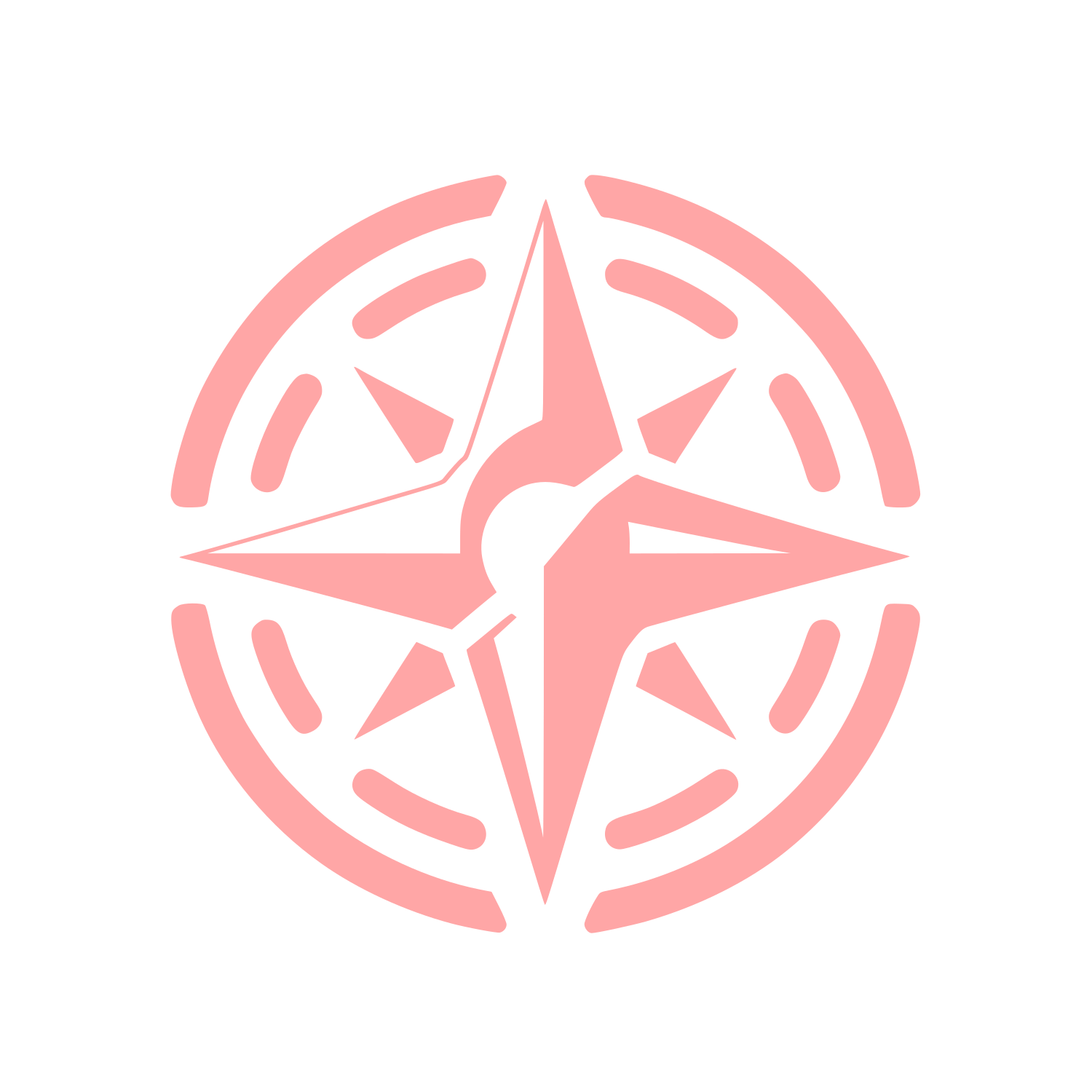 Compass Star Logo #ffa6a6
