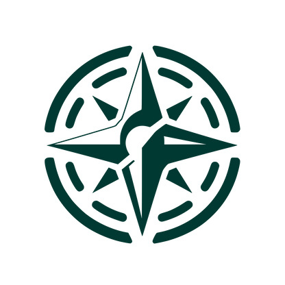 Compass Star Logo #003932