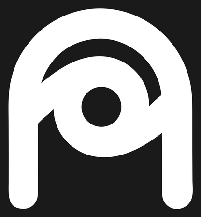 Monoline Eye Arch Logo #1a1a1a/#ffffff