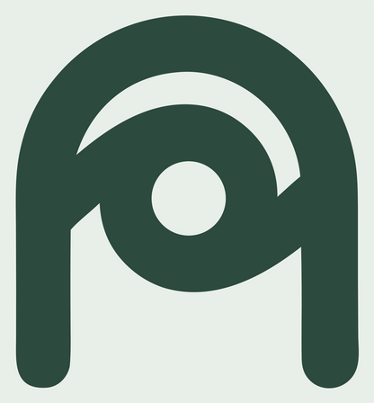 Monoline Eye Arch Logo #e8efe9/#2d4a3e
