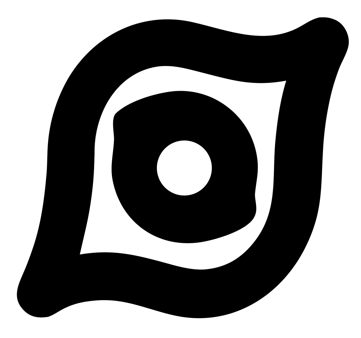 Monoline Eye Lens Crest #ffffff/#000000