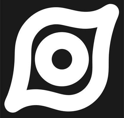 Monoline Eye Pupil Emblem #1a1a1a/#ffffff